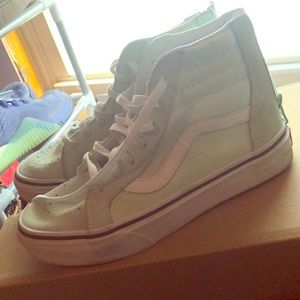 Kids Mint Green Vans